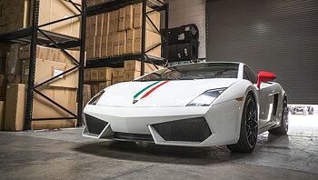 AGENCY POWER CARBON FIBER FRONT SPOILER LAMBORGHINI GALLARDO LP560-4 LP550-2 09-15