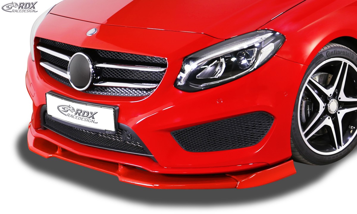 FRONT SPOILER VARIO-X MERCEDES B-CLASS W 246 AMG-LINE FRONT LIP SPLITTER