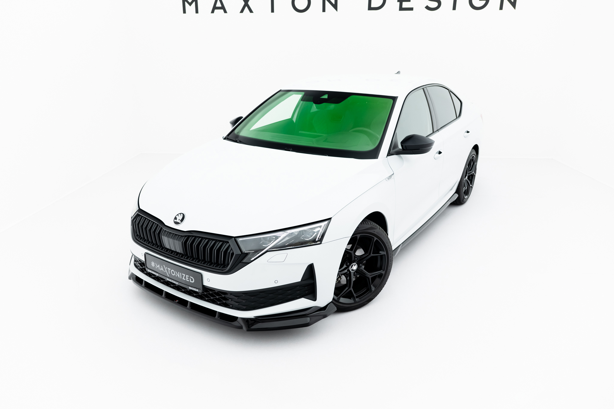 FRONT SPLITTER SUITABLE FOR SKODA OCTAVIA SPORTLINE LIFTBACK / COMBI MK4 FACELIFT – MAXTON DESIGN - 3