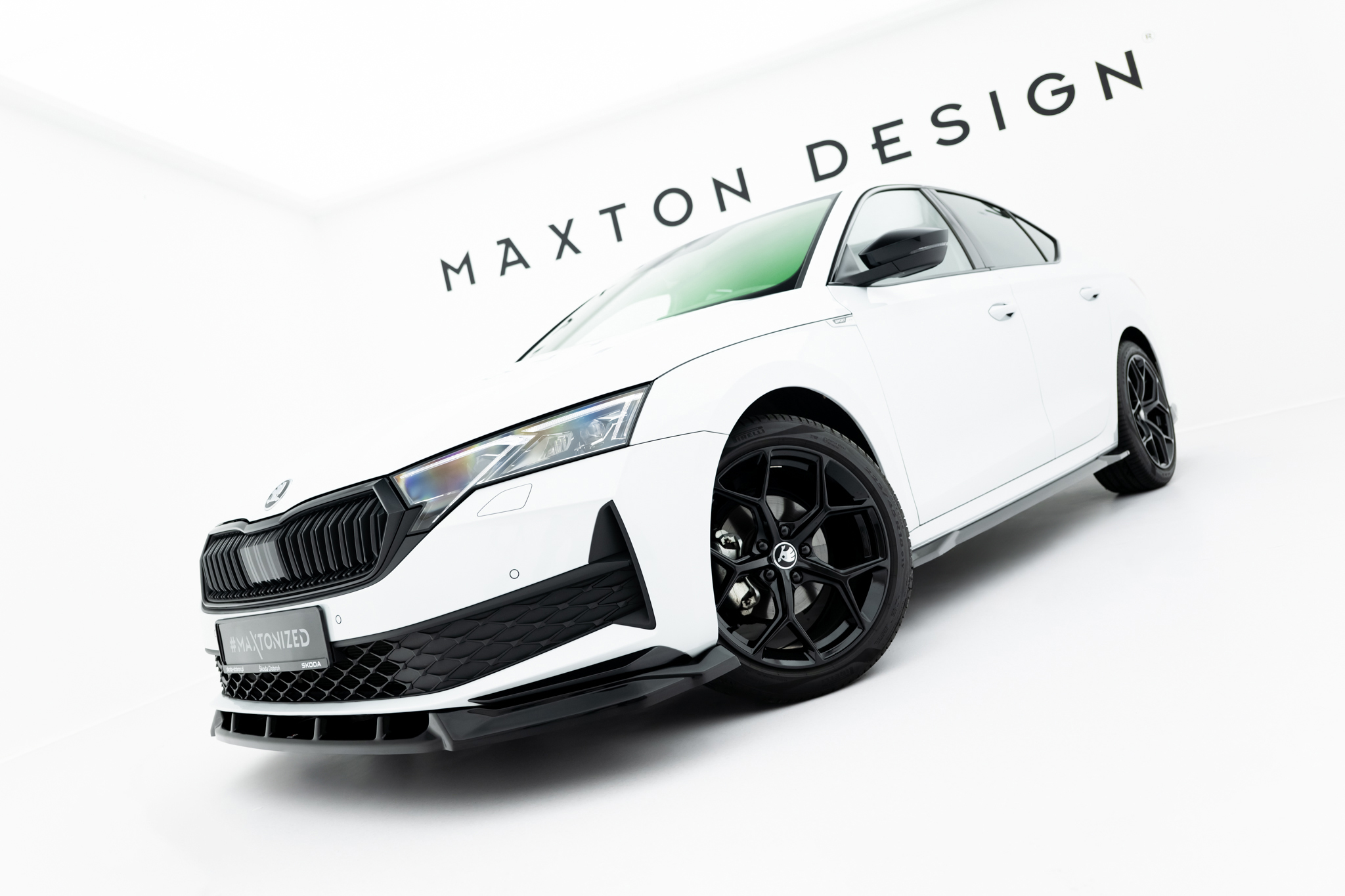 FRONT SPLITTER SUITABLE FOR SKODA OCTAVIA SPORTLINE LIFTBACK / COMBI MK4 FACELIFT – MAXTON DESIGN - 6