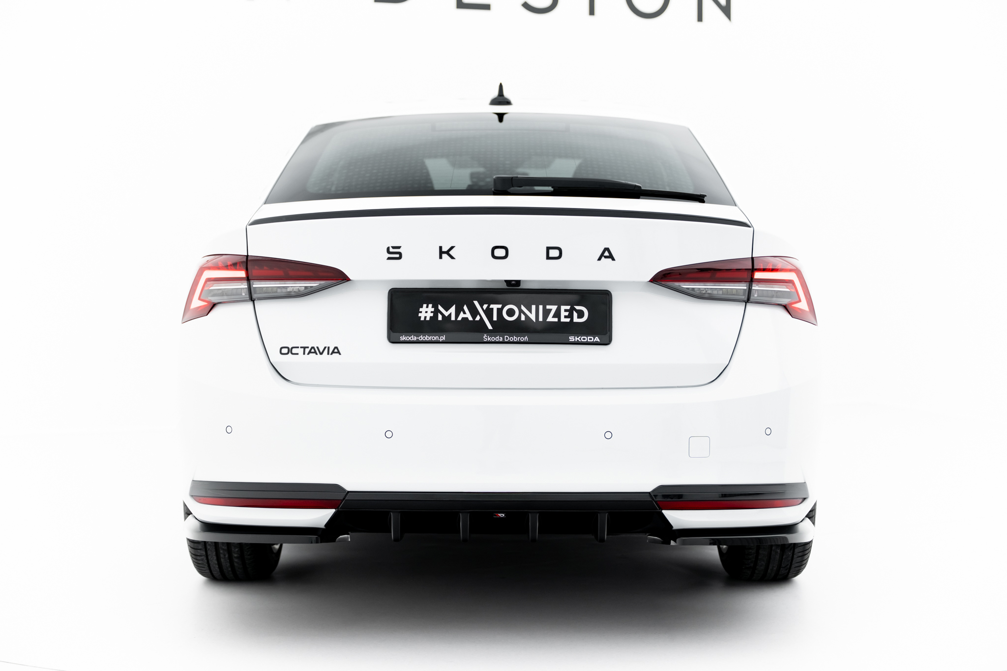 REAR VALANCE SUITABLE FOR SKODA OCTAVIA SPORTLINE LIFTBACK / COMBI MK4 FACELIFT – MAXTON DESIGN - 3