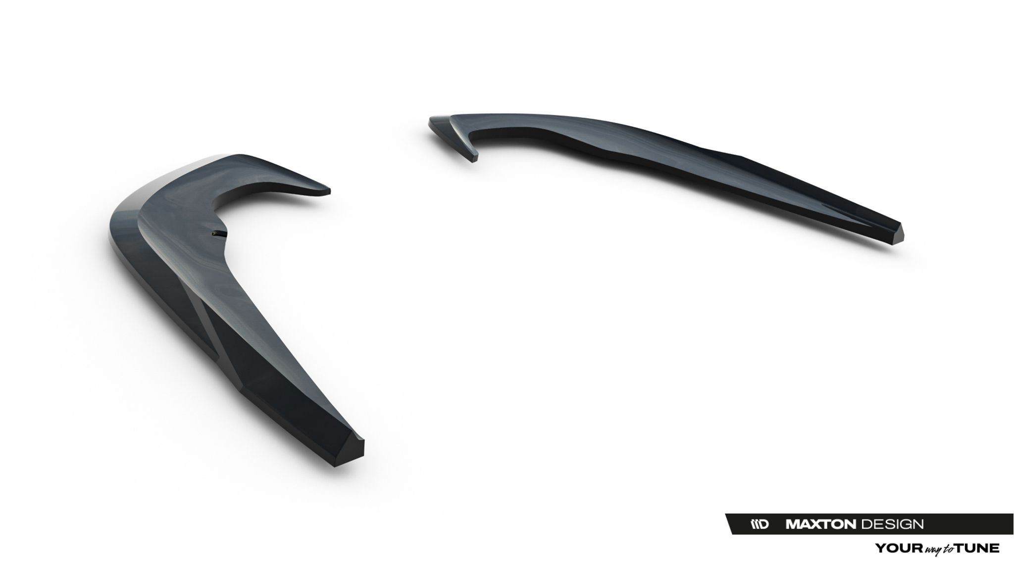 REAR SIDE SPLITTERS SUITABLE FOR SKODA OCTAVIA LIFTBACK / COMBI MK4 FACELIFT – MAXTON DESIGN - 2