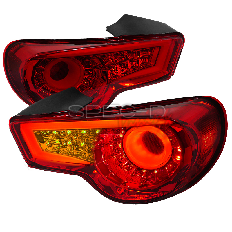 TOYOTA GT86 / SUBARU BRZ CHROME/RED LED TAILLIGHTS [SR]