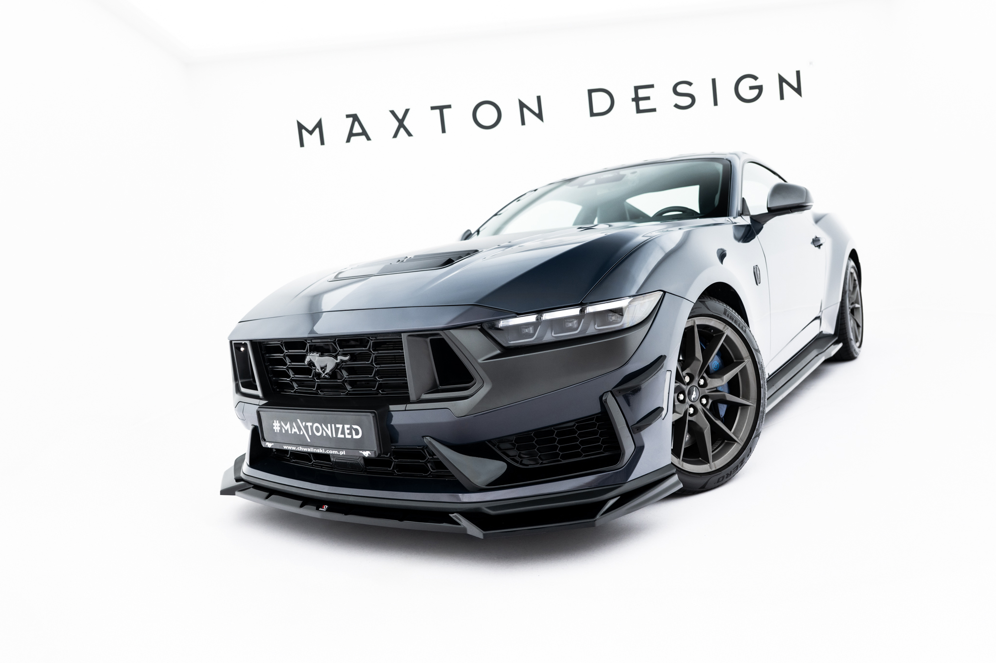 FRONT SPLITTER V.1 SUITABLE FOR FORD MUSTANG DARK HORSE MK7 – MAXTON DESIGN - 2
