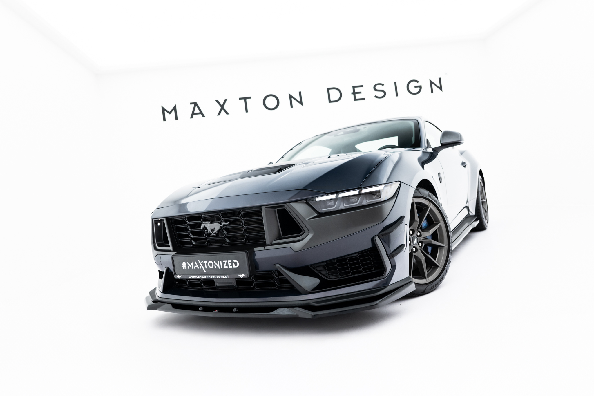 FRONT SPLITTER V.2 SUITABLE FOR FORD MUSTANG DARK HORSE MK7 – MAXTON DESIGN