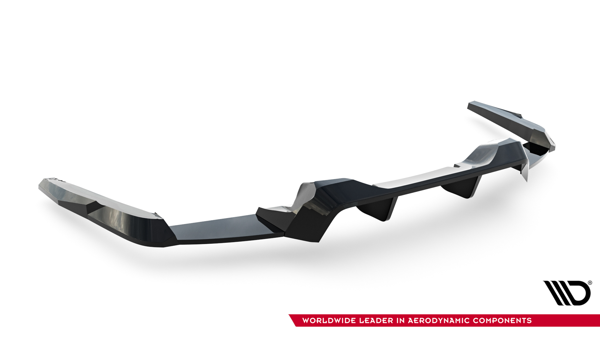 REAR SPLITTER (WITH VERTICAL BARS) SUITABLE FOR FORD MUSTANG DARK HORSE MK7 – MAXTON DESIGN - 4