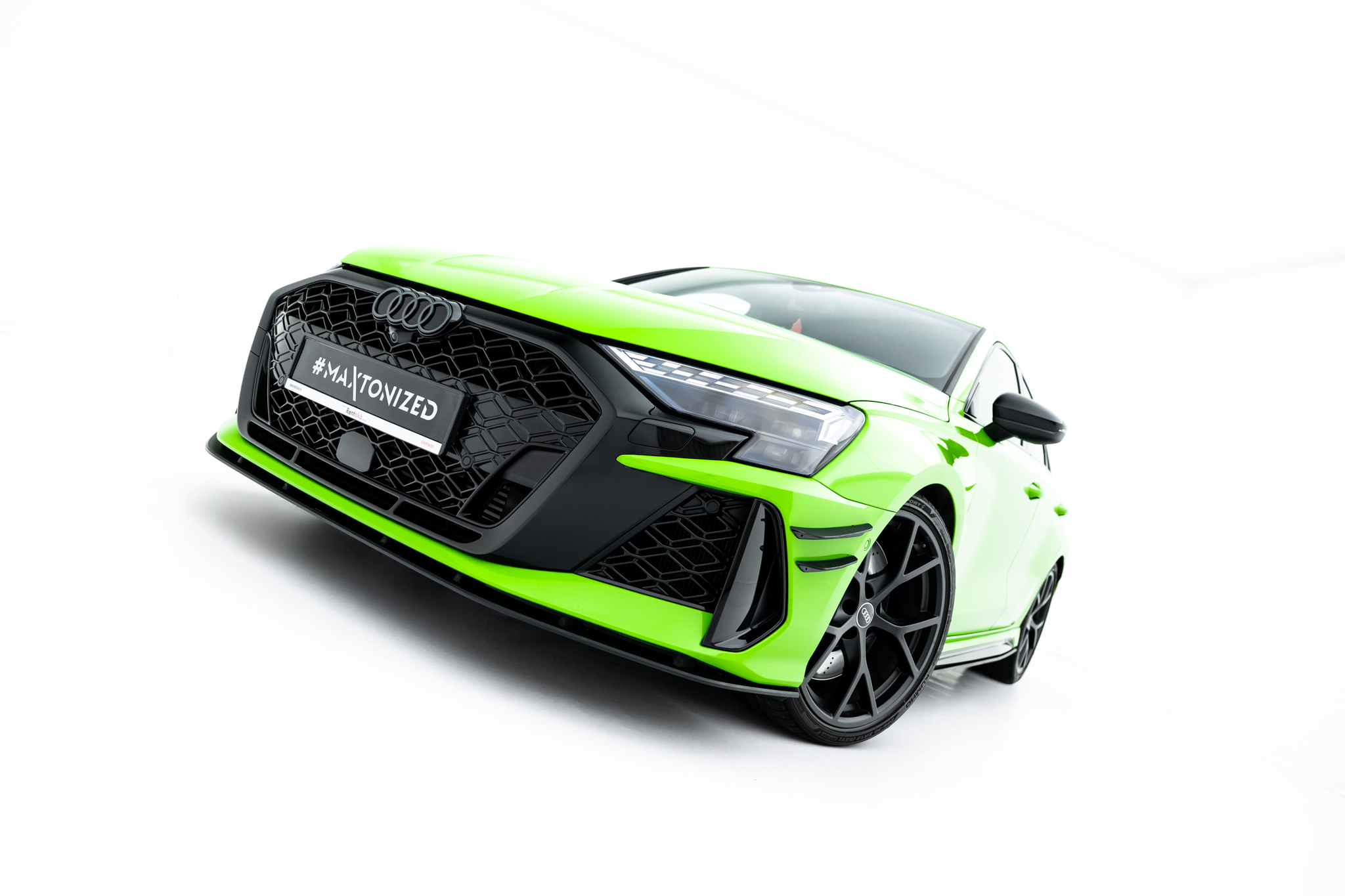 STREET PRO FRONT SPLITTER SUITABLE FOR AUDI RS3 SPORTBACK 8Y FACELIFT – MAXTON DESIGN - 5