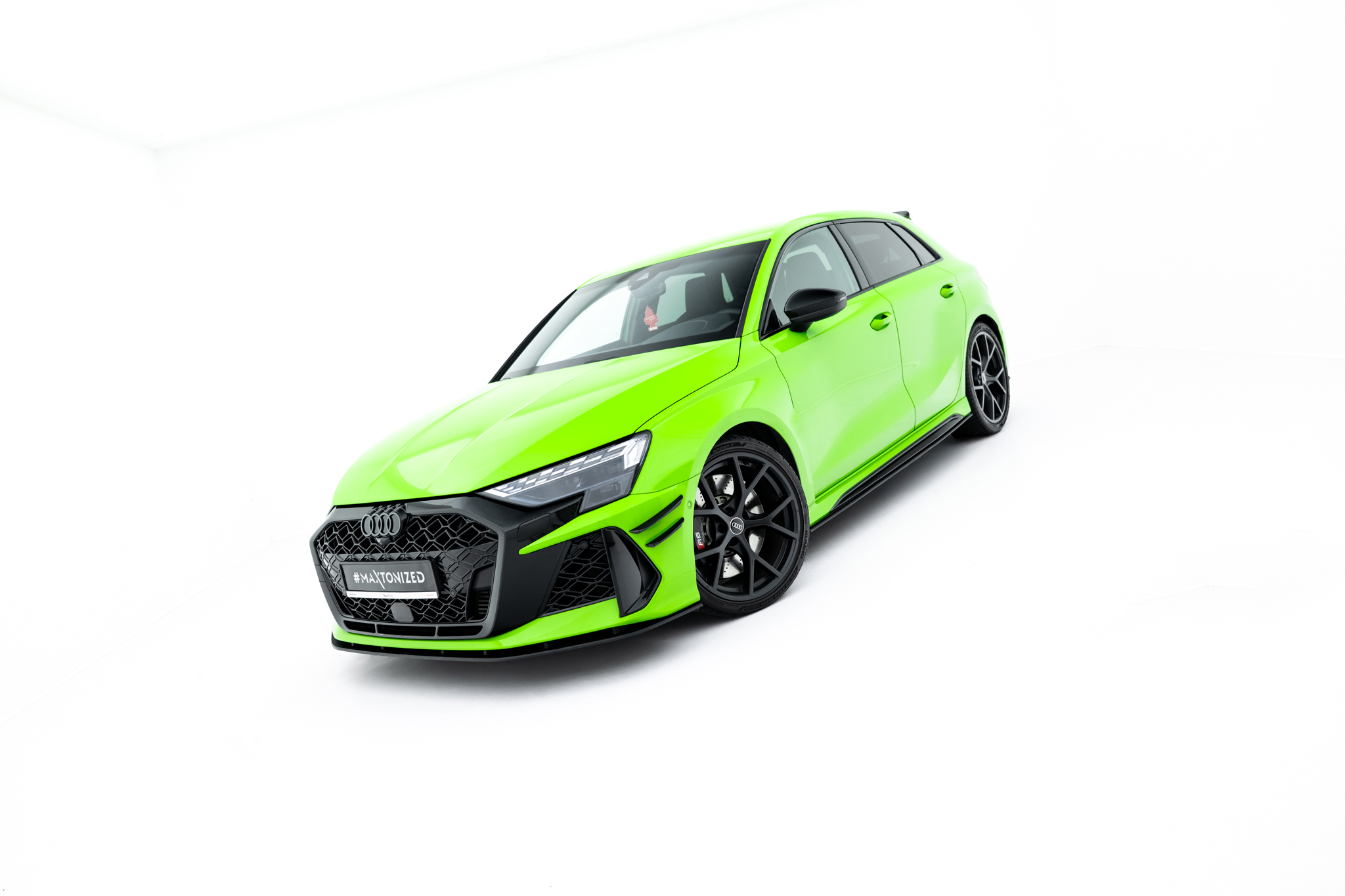 STREET PRO FRONT SPLITTER SUITABLE FOR AUDI RS3 SPORTBACK 8Y FACELIFT – MAXTON DESIGN - 6
