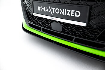 STREET PRO FRONT SPLITTER SUITABLE FOR AUDI RS3 SPORTBACK 8Y FACELIFT – MAXTON DESIGN