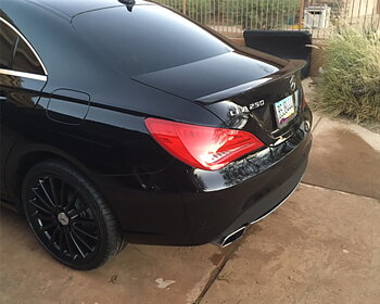 AGENCY POWER CARBON FIBER REAR TRUNK LID SPOILER MERCEDES-BENZ CLA250 14-15
