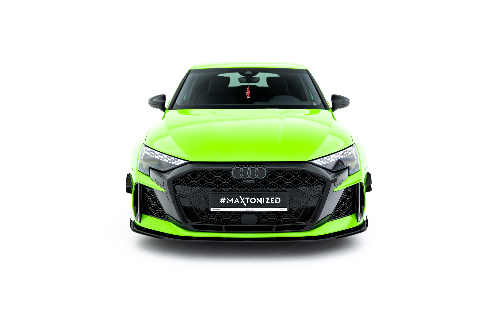 STREET PRO FRONT SPLITTER + FLAPS SUITABLE FOR AUDI RS3 SPORTBACK 8Y FACELIFT – MAXTON DESIGN - 6