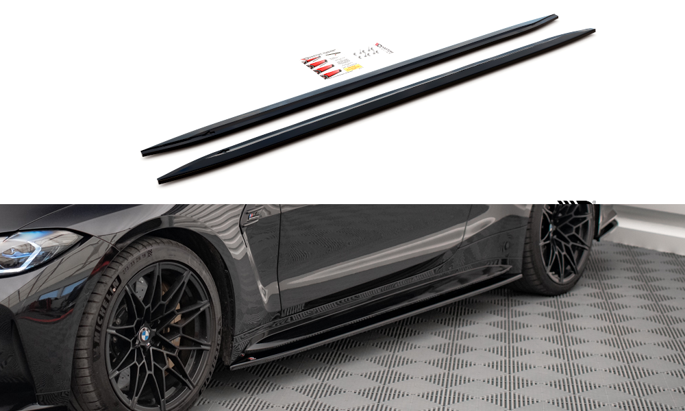 Side Skirts Diffusers V.2 Bmw M4 G82 (2021-)