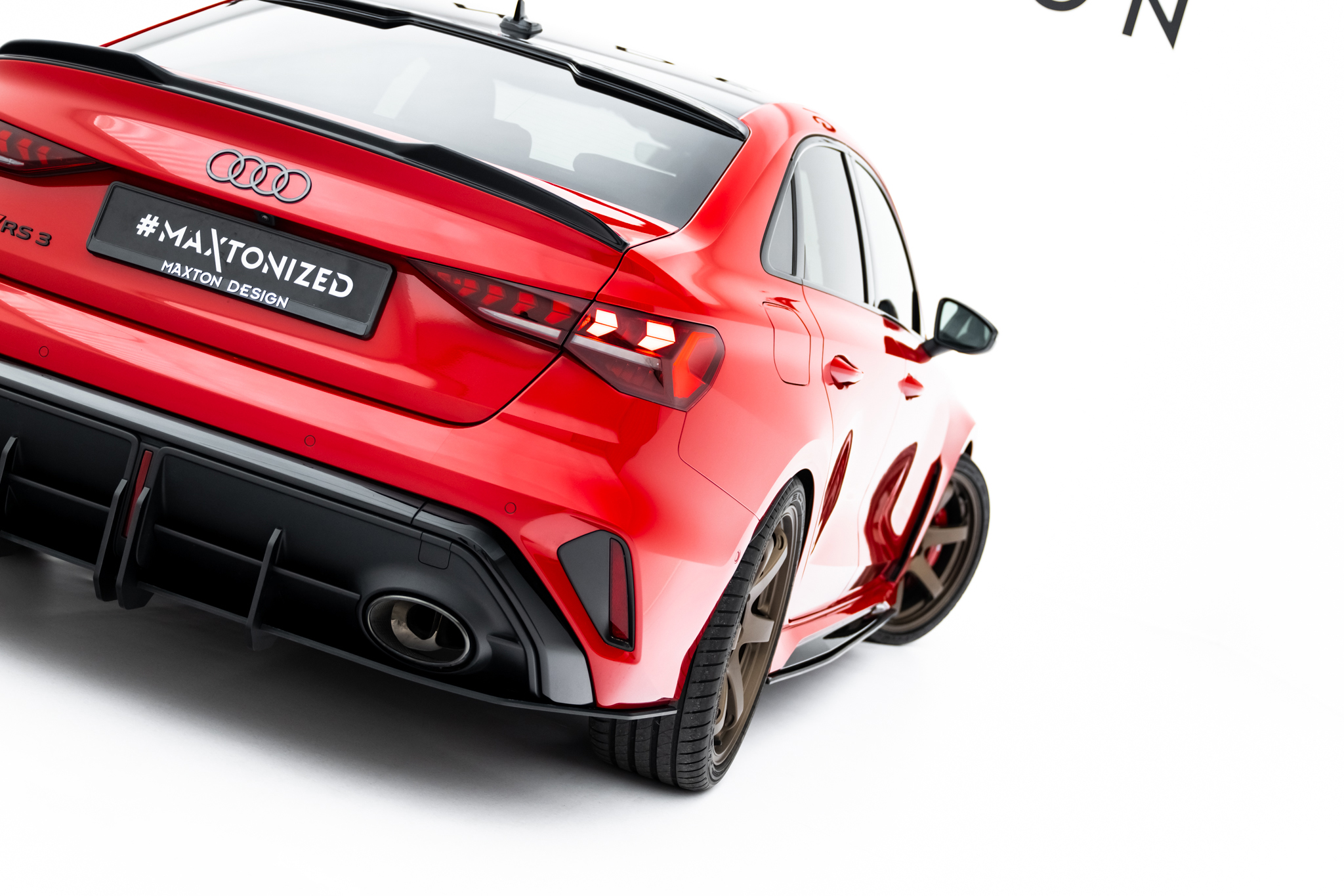 STREET PRO REAR DIFFUSER SUITABLE FOR AUDI RS3 SEDAN 8Y FACELIFT – MAXTON DESIGN - 7