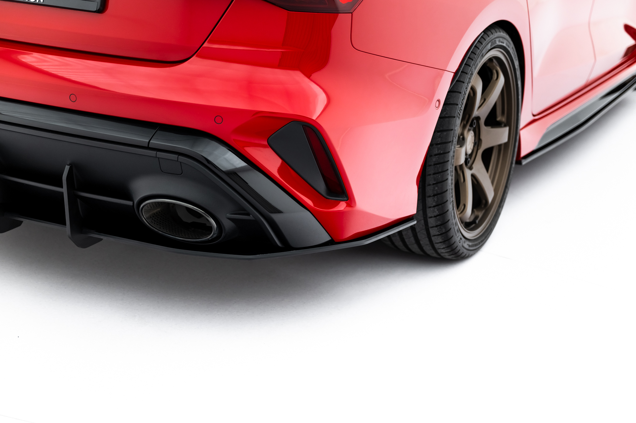 STREET PRO REAR DIFFUSER SUITABLE FOR AUDI RS3 SEDAN 8Y FACELIFT – MAXTON DESIGN - 4