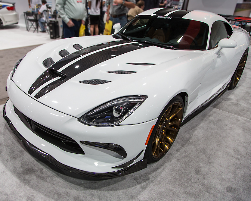 AGENCY POWER CARBON FIBER SIDE SKIRTS FT STYLE SRT VIPER 2013+ - 2