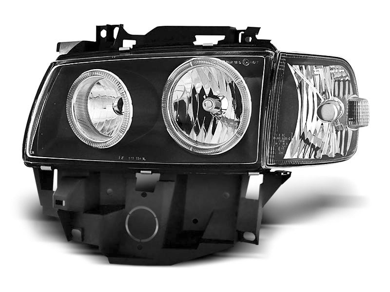 HEADLIGHTS VW T4 08.96-03.03 BUS ANGEL EYES BLACK