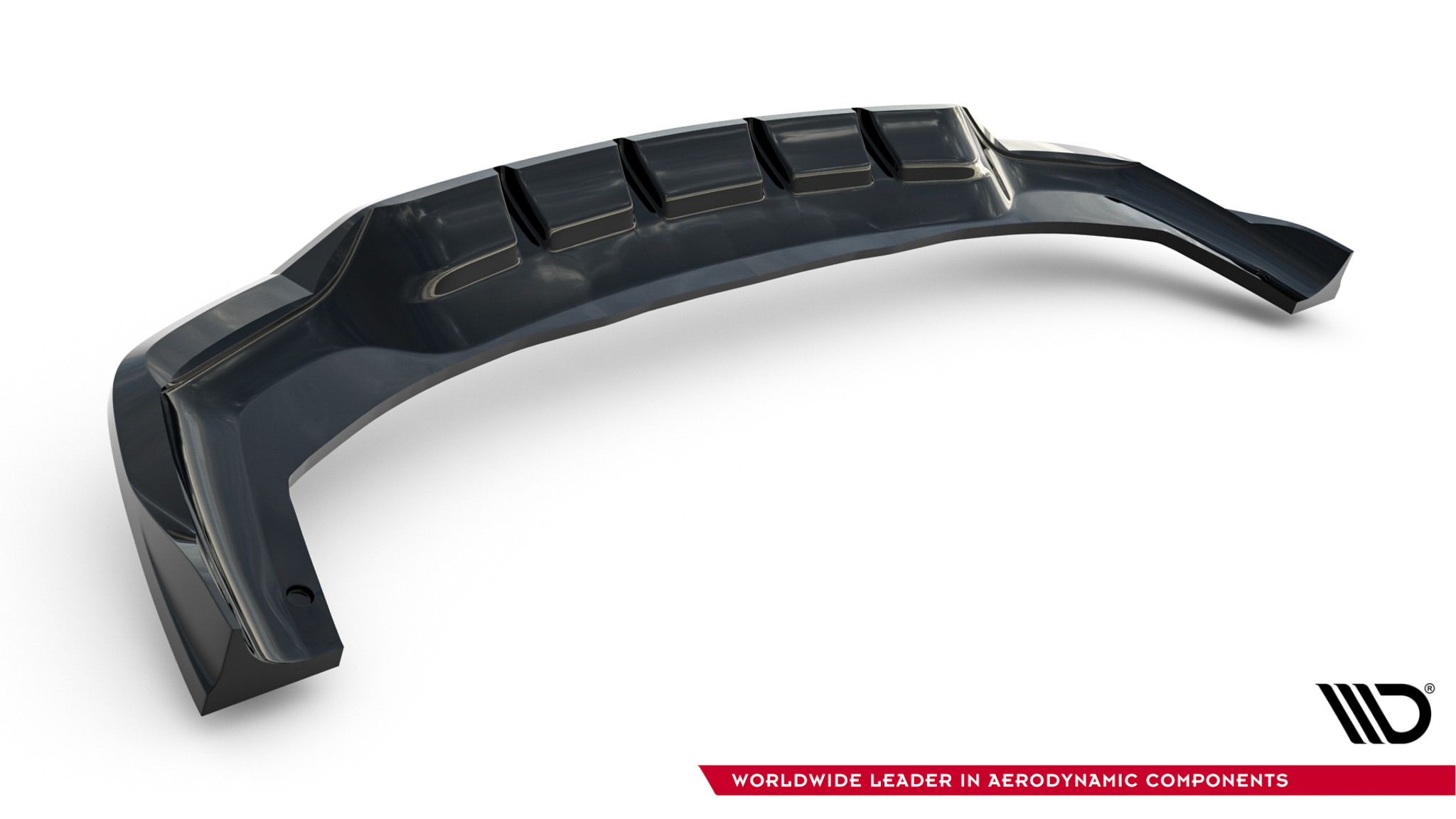 REAR SPLITTER (WITH VERTICAL BARS) SUITABLE FOR MG HS MK1 FACELIFT – MAXTON DESIGN - 2