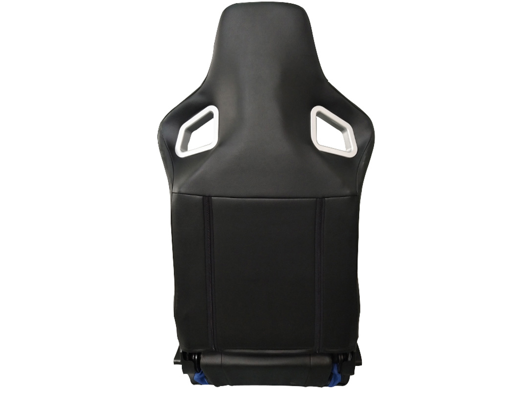 SPL ADJUSTABLE RACING SEAT MODEL RS6 V2 BLACK/BLUE PVC - 4