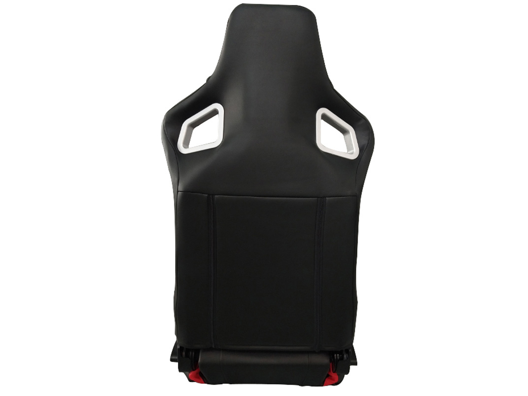 SPL ADJUSTABLE RACING SEAT MODEL RS6 V2 BLACK/RED PVC - 4