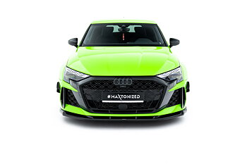 FRONT SPLITTER V.1 SUITABLE FOR AUDI RS3 SPORTBACK 8Y FACELIFT – MAXTON DESIGN