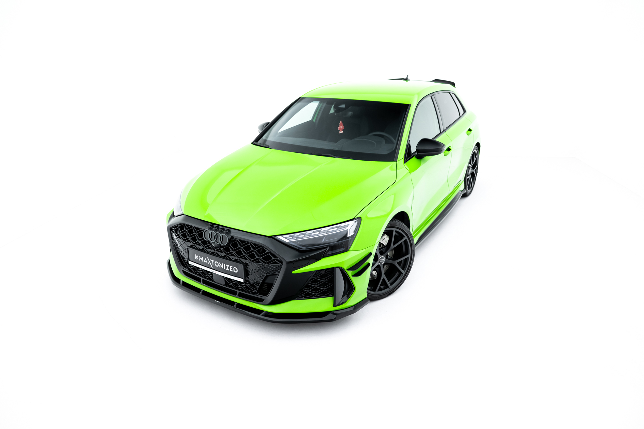 FRONT SPLITTER V.1 SUITABLE FOR AUDI RS3 SPORTBACK 8Y FACELIFT – MAXTON DESIGN
