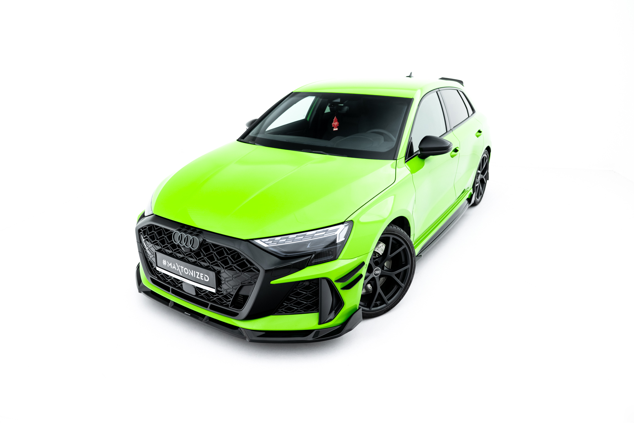 FRONT SPLITTER V.3 SUITABLE FOR AUDI RS3 SPORTBACK 8Y FACELIFT – MAXTON DESIGN