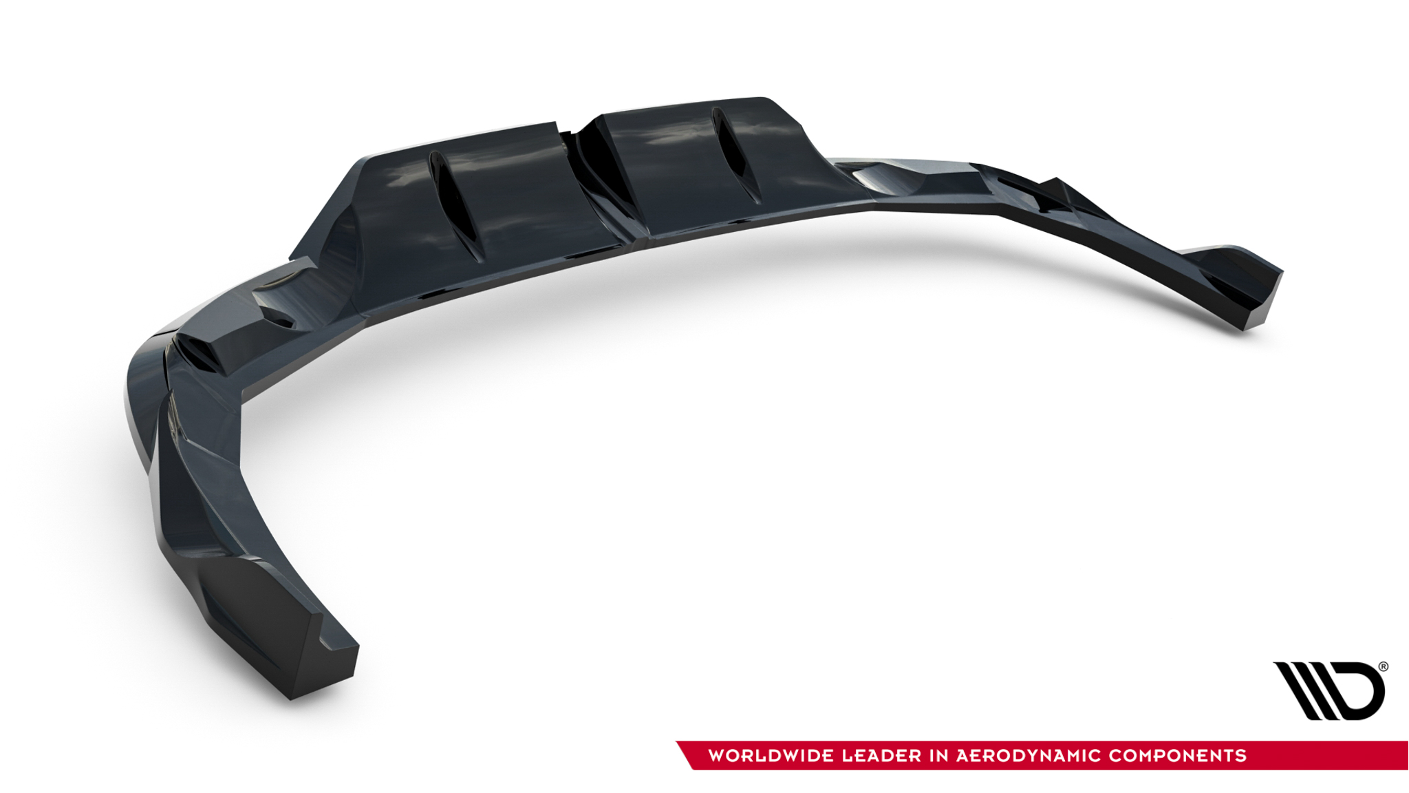 REAR SPLITTER (WITH VERTICAL BARS) V.2 SUITABLE FOR AUDI RS3 SEDAN 8Y FACELIFT – MAXTON DESIGN - 2