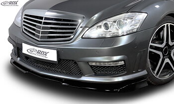 FRONT SPOILER VARIO-X MERCEDES S-CLASS W221 AMG 2009+ (FIT FOR AMG AND CARS WITH AMG FRONTBUMPER) FRONT LIP SPLITTER