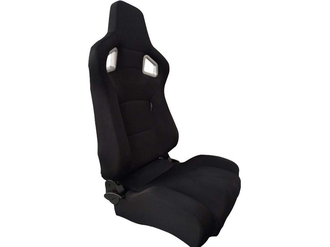SPL ADJUSTABLE RACING SEAT MODEL RS6 V2 BLACK FABRIC