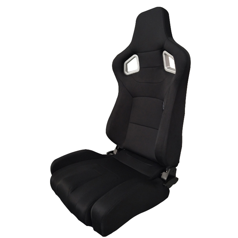 SPL ADJUSTABLE RACING SEAT MODEL RS6 V2 BLACK FABRIC - 2