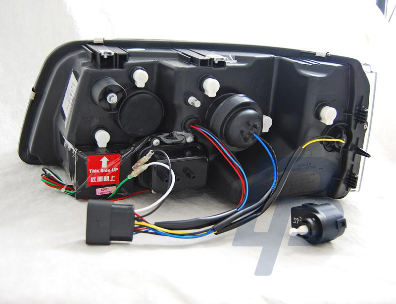 HEADLIGHTS VW T5 04.03-08.09 TRU DRL BLACK - 2
