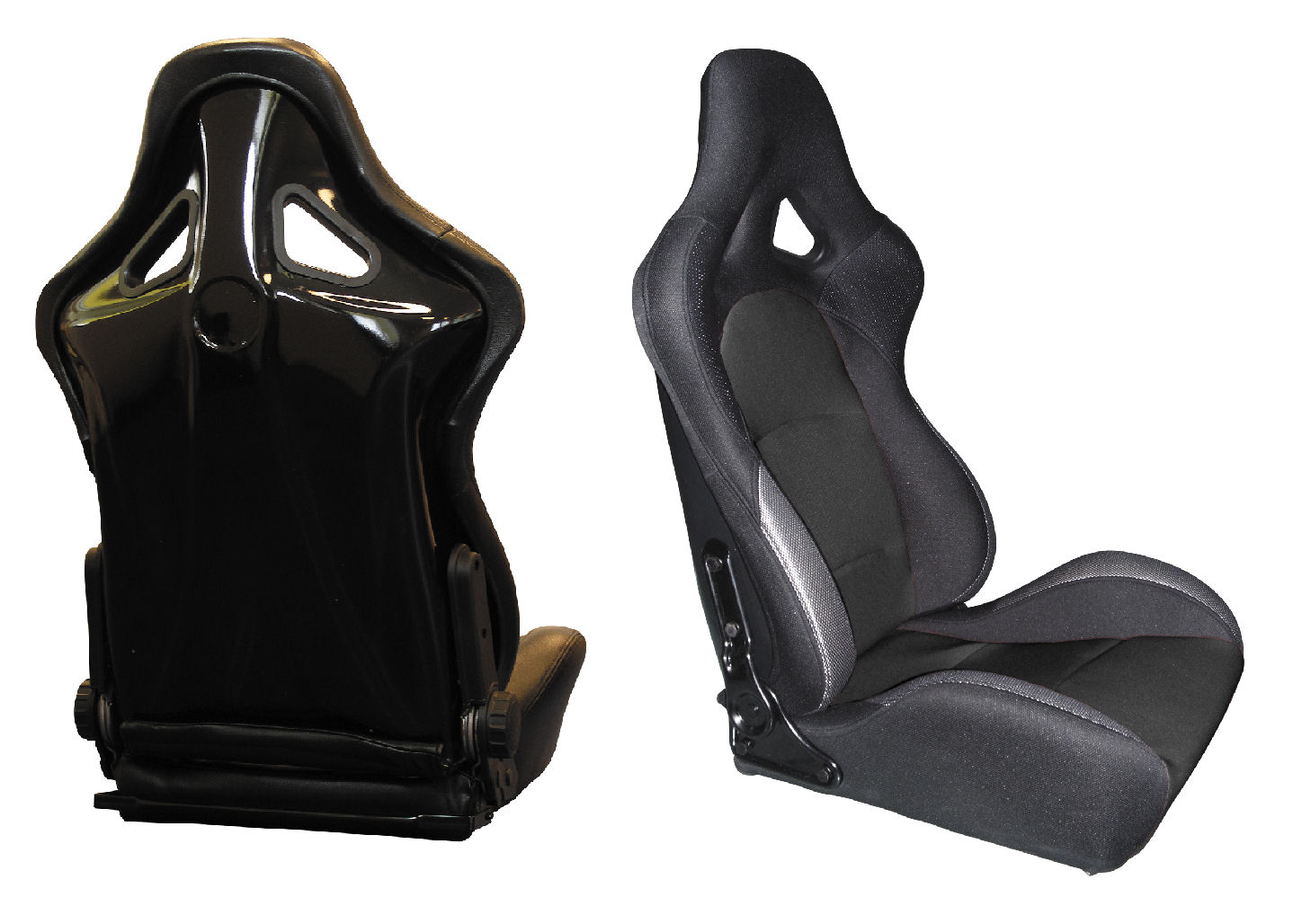 SPL-TUNING ADJUSTABLE RACING SEAT BLACK +FIBERGLASS BACK
