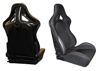 SPL-TUNING JUSTERBAR SPORT STOL SVART GLASFIBER