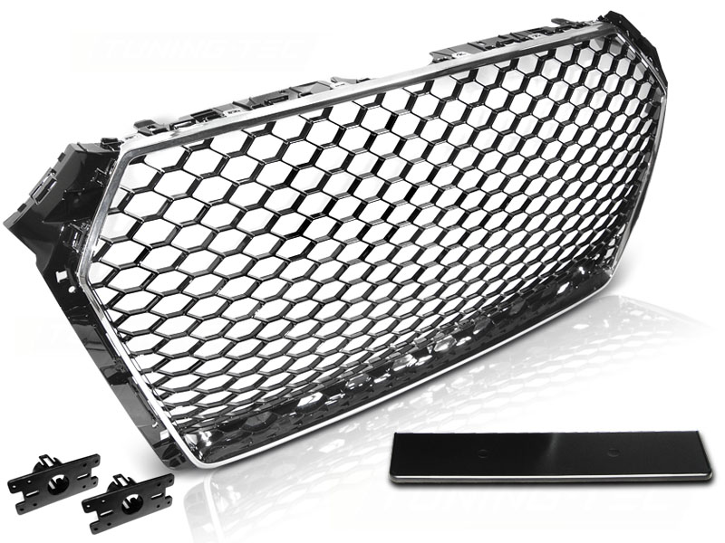 GRILL SPORT KROM/SVART TILL AUDI A4 B9 2015-2019