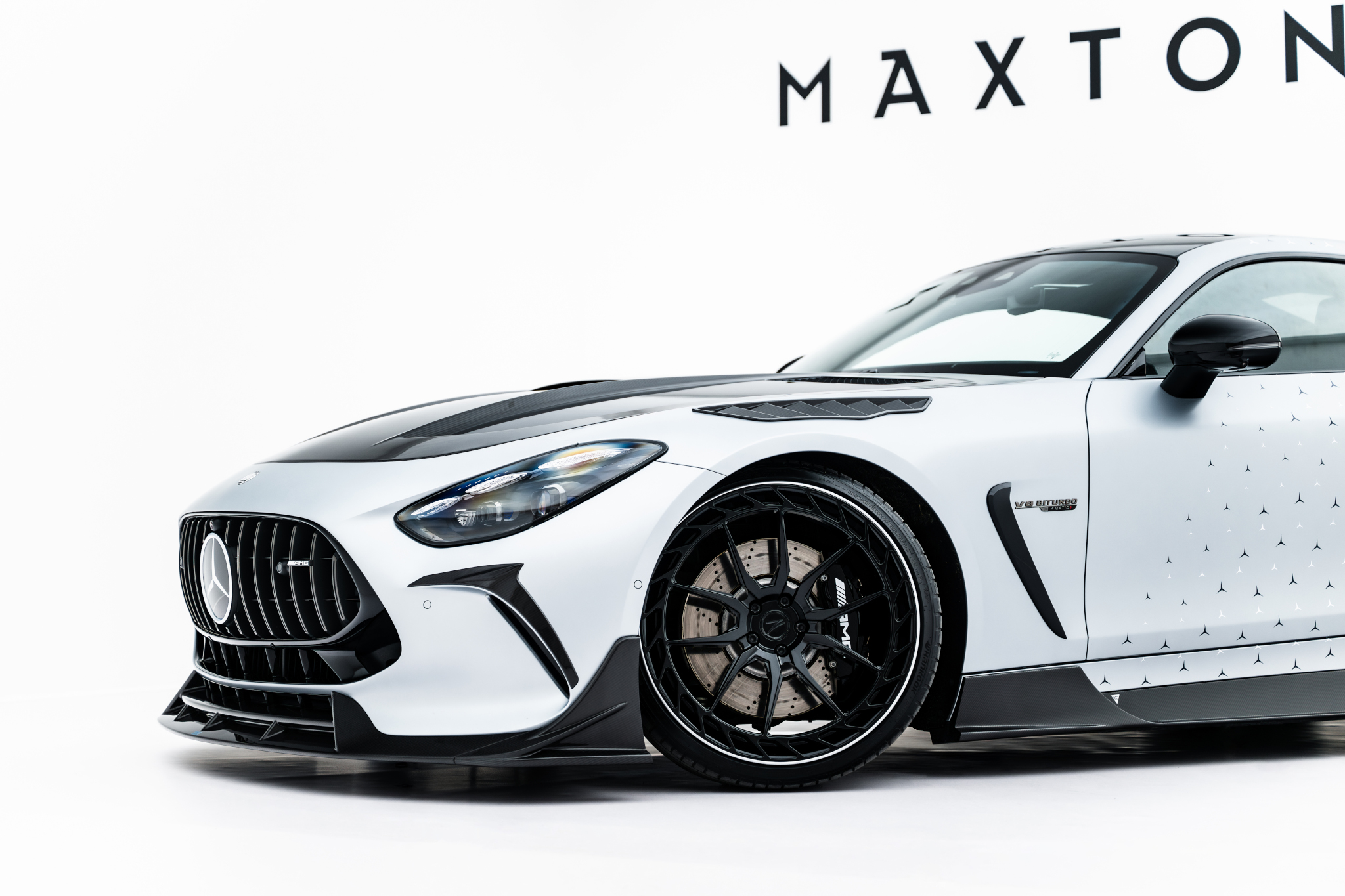 PREPREG FRONT BUMPER CARBON CANARDS SUITABLE FOR MERCEDES-AMG GT 63 / 55 / 63 S E PERFORMANCE C192 – MAXTON DESIGN - 2