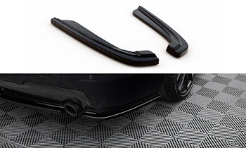 Rear Side Splitters Bmw 5 F11 M-pack (Fits TWO Single Exhaust Ends)