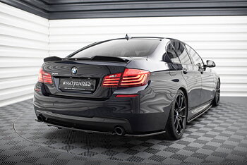 Rear Side Splitters Bmw 5 F11 M-pack (Fits TWO Single Exhaust Ends)