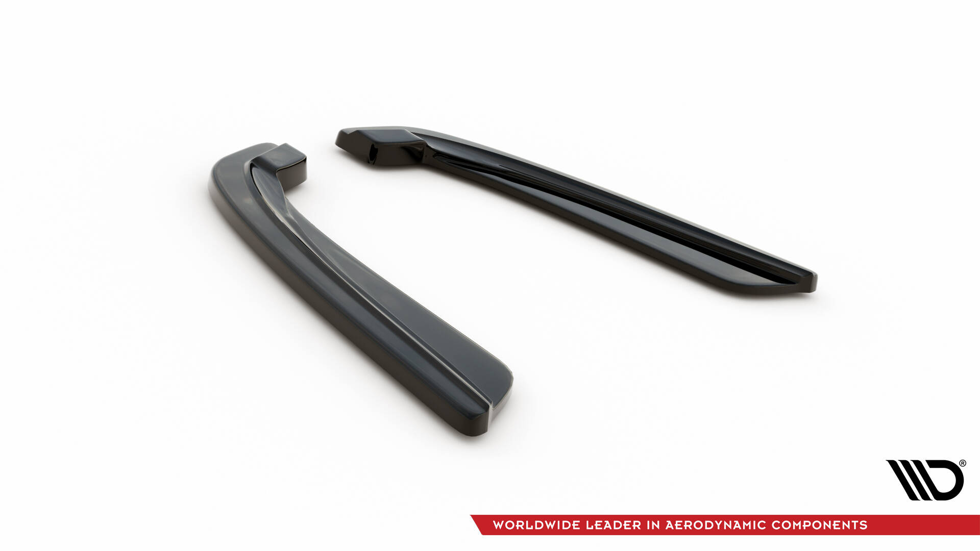 Rear Side Splitters Bmw 5 F11 M-pack (Fits TWO Single Exhaust Ends) - 5