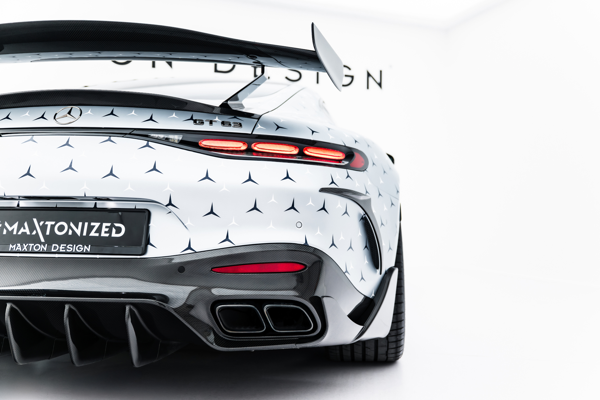 PREPREG REAR BUMPER CARBON CANARDS SUITABLE FOR MERCEDES-AMG GT 63 / 55 / 63 S E PERFORMANCE C192 – MAXTON DESIGN - 6