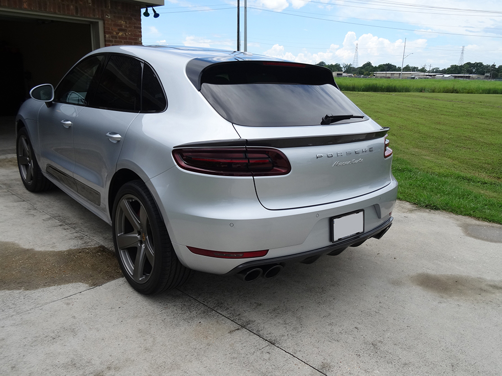 AGENCY POWER GLOSS CARBON FIBER 3 PIECE MIDDLE SPOILER PORSCHE MACAN 95B 15-16