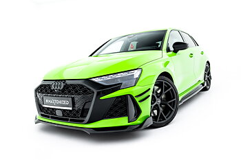 FRONT SPLITTER V.2 SUITABLE FOR AUDI RS3 SPORTBACK 8Y FACELIFT – MAXTON DESIGN