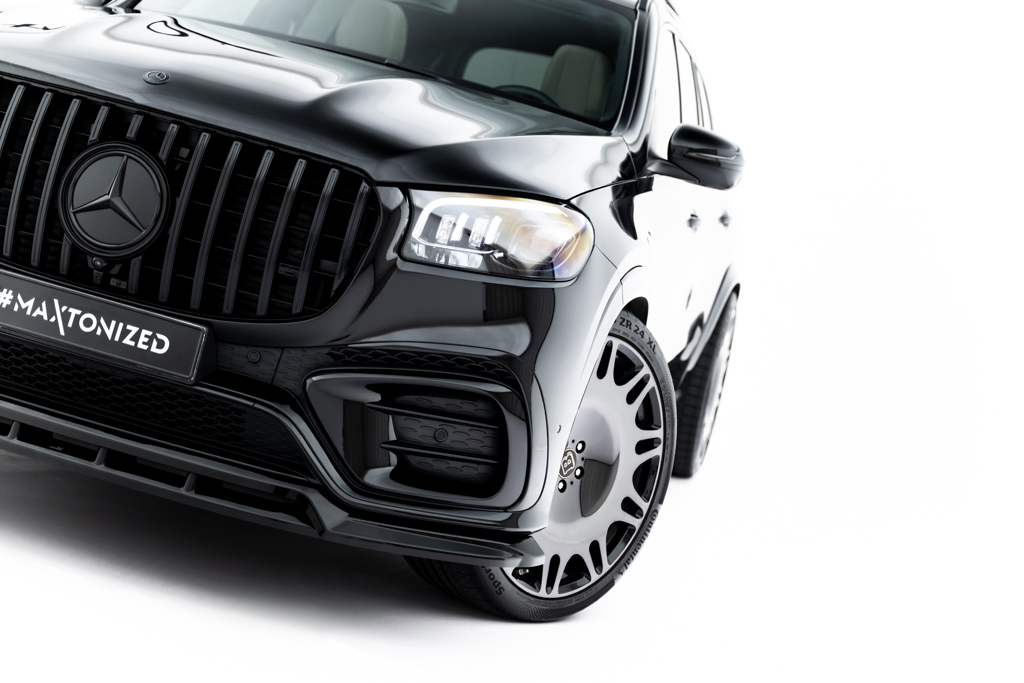 FRONT SPLITTER SUITABLE FOR MERCEDES-BENZ GLS AMG-LINE X167 FACELIFT – MAXTON DESIGN - 6