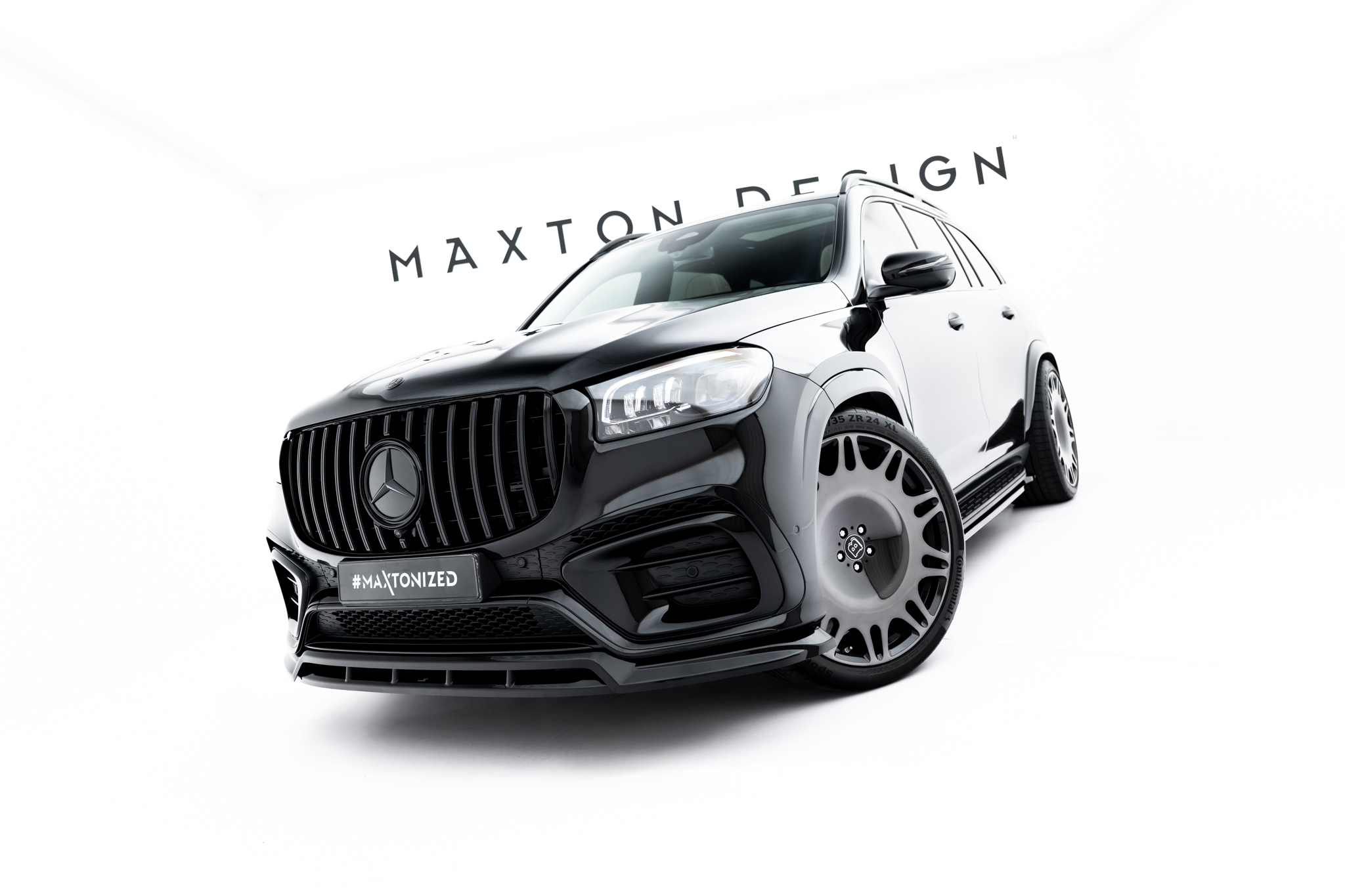 FRONT SPLITTER SUITABLE FOR MERCEDES-BENZ GLS AMG-LINE X167 FACELIFT – MAXTON DESIGN - 5