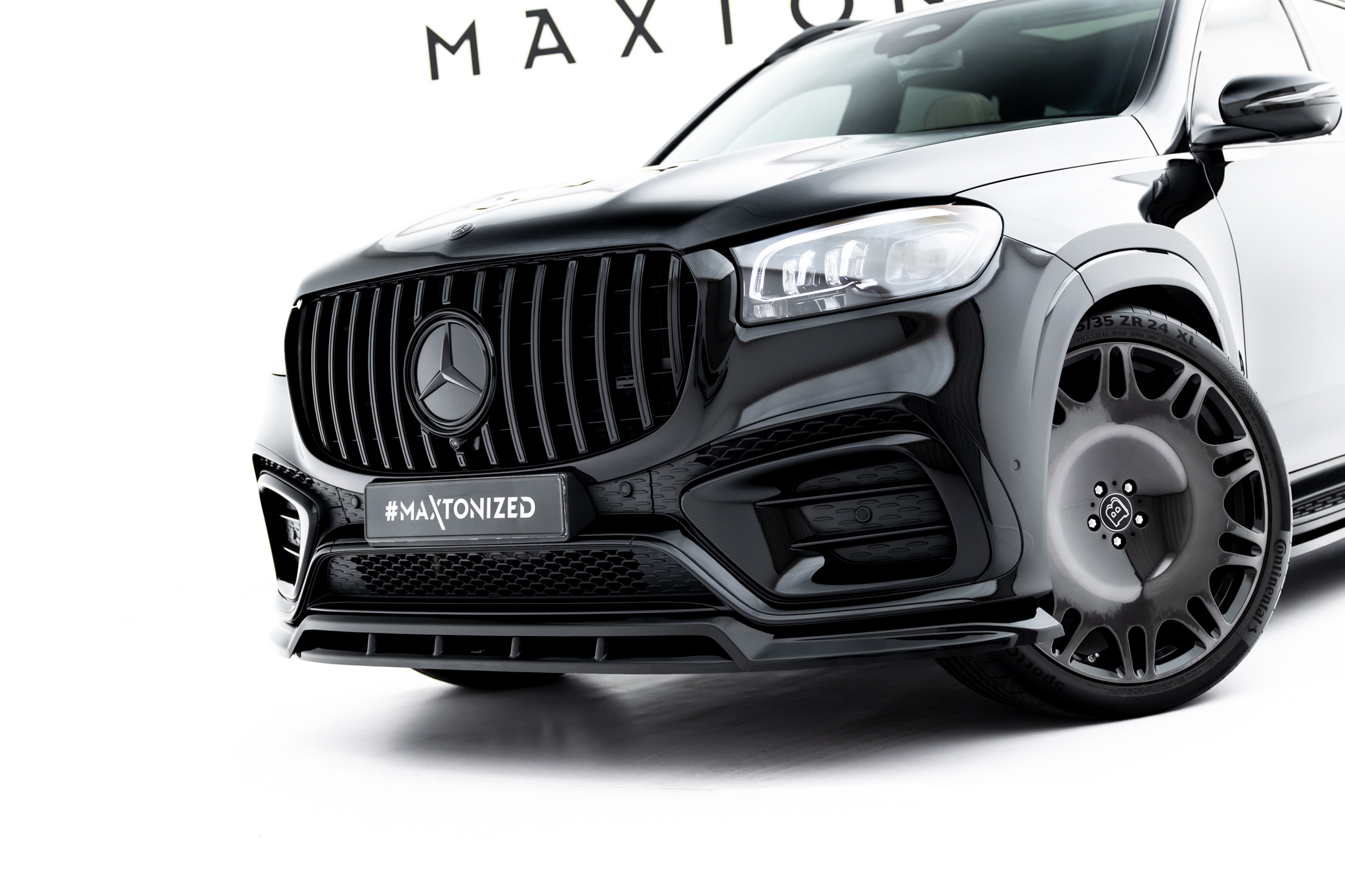 FRONT SPLITTER SUITABLE FOR MERCEDES-BENZ GLS AMG-LINE X167 FACELIFT – MAXTON DESIGN