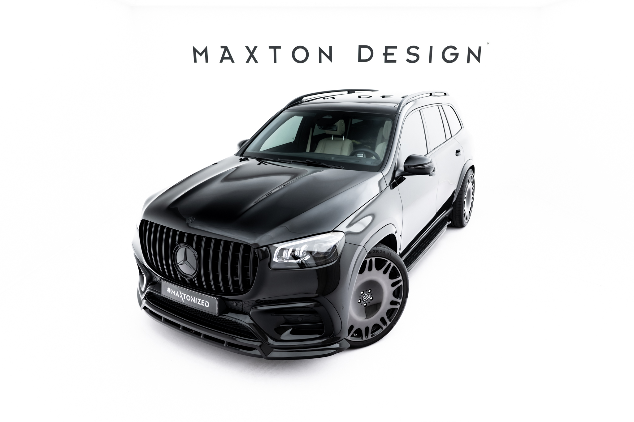 FRONT SPLITTER SUITABLE FOR MERCEDES-BENZ GLS AMG-LINE X167 FACELIFT – MAXTON DESIGN - 7