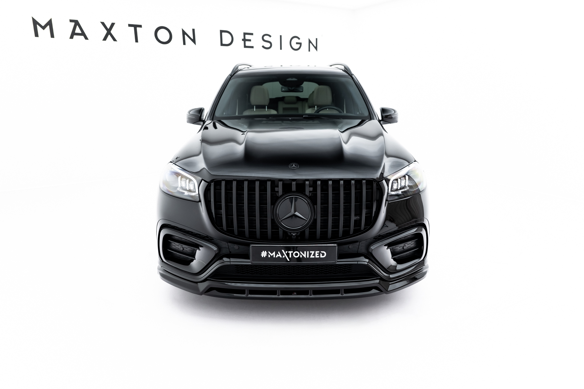 FRONT SPLITTER SUITABLE FOR MERCEDES-BENZ GLS AMG-LINE X167 FACELIFT – MAXTON DESIGN - 2