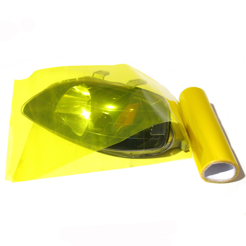 HEADLIGHT TINTING VINYL FILM YELLOW WIDTH 40CM LENGTH 2 METER - 2