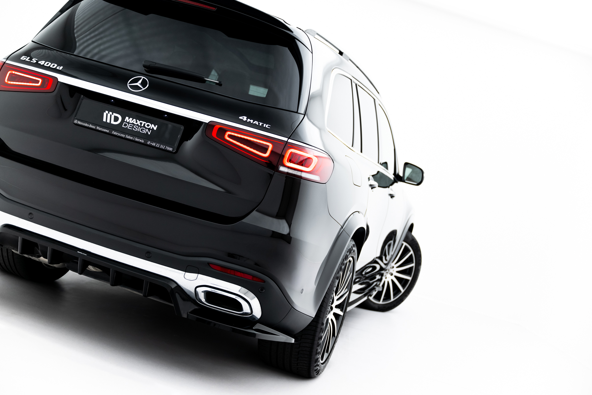 REAR SPLITTER (WITH VERTICAL BARS) V.2 SUITABLE FOR MERCEDES-BENZ GLS AMG-LINE X167 – MAXTON DESIGN - 6