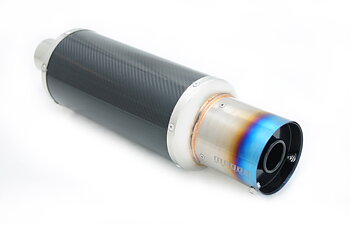 M-SPEC 4 INCH TIP CARBON UNIVERSAL MUFFLER 3 INCH [MR]