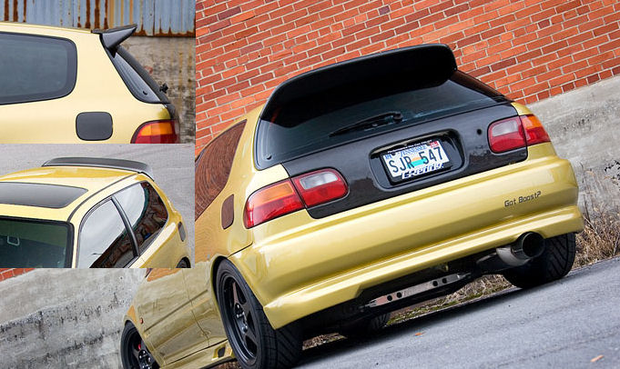 SPL-TUNING HONDA CIVIC 92-95 3D SPOON STYLE SPOILER